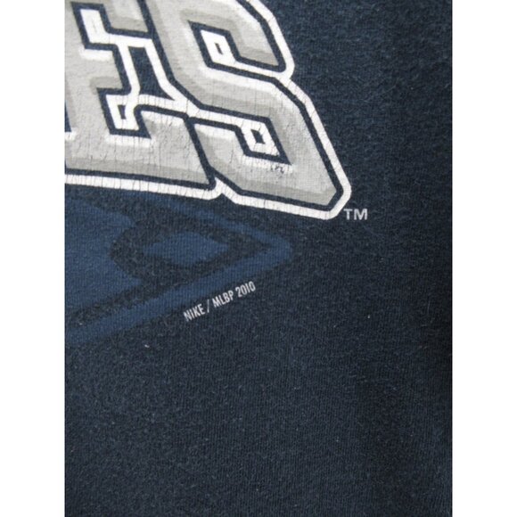 New York Yankees Shirt Boys Large Nike Center Swoosh Baseball Sportswear - Picture 4 of 12